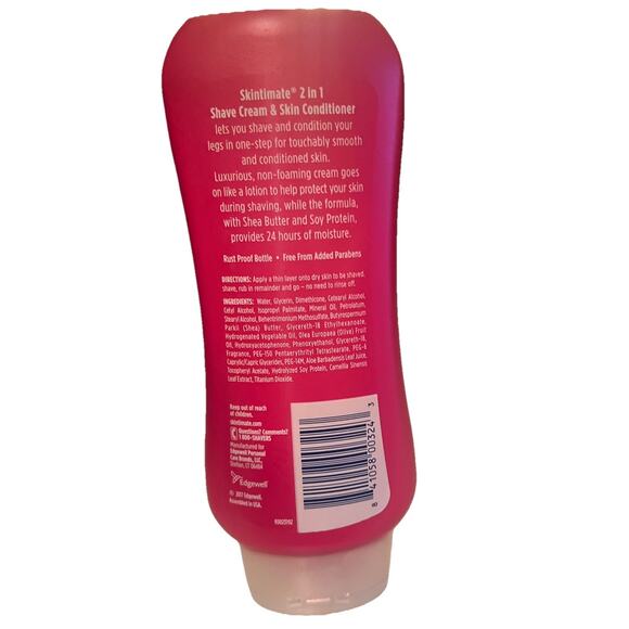 Skintimate Sensitive 2 in 1 Shave Cream Conditioner 10.8 Oz Water Lily New - Picture 2 of 2